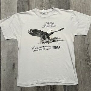 F-15 Eagle Graphic White T-Shirt